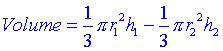 frustrum volume